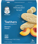 Gerber Teethers Gentle Teething Wafers, Banana Peach, 1.7 OZ - Trustables