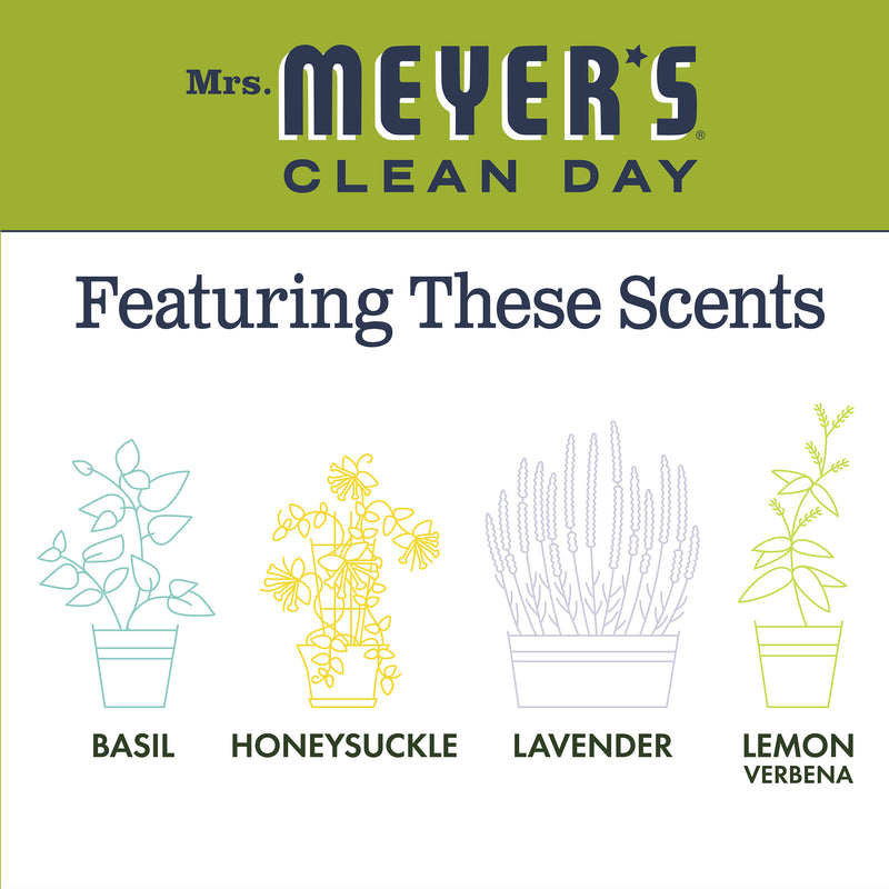 Mrs. Meyer's Clean Day Liquid Dish Soap Bottle, Lemon Verbena, 16 fl oz - Trustables
