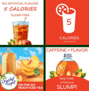 Crystal Light On-the-Go Peach Iced Tea Drink Mix, 10 CT - Trustables