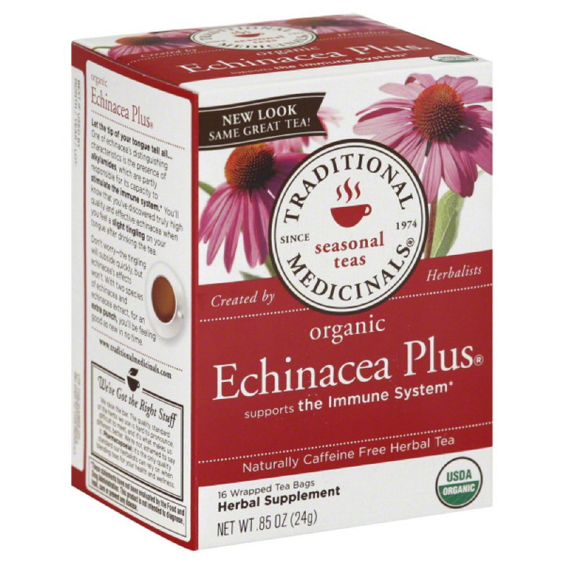 Traditional Medicinals Organic Echinacea Plus Seasonal Tea, 16 Tea Bags - Trustables