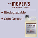 Mrs. Meyer's Clean Day Liquid Dish Soap Refill, Lavender Scent, 48 ounce bottle - Trustables