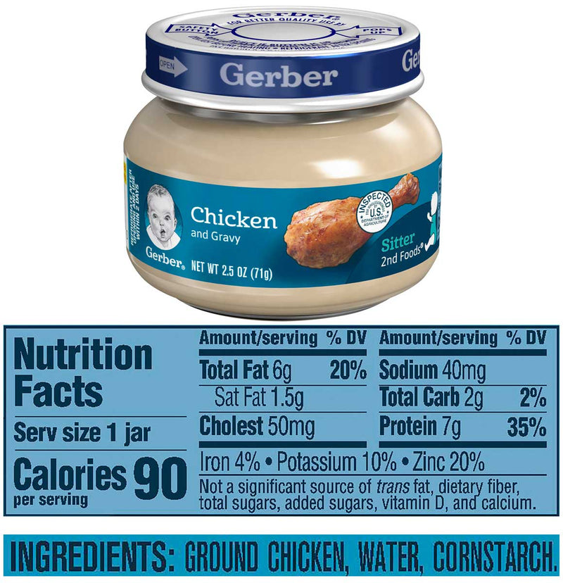 Gerber 2nd Foods Meats Value Pack, 2.5 OZ, 12 CT