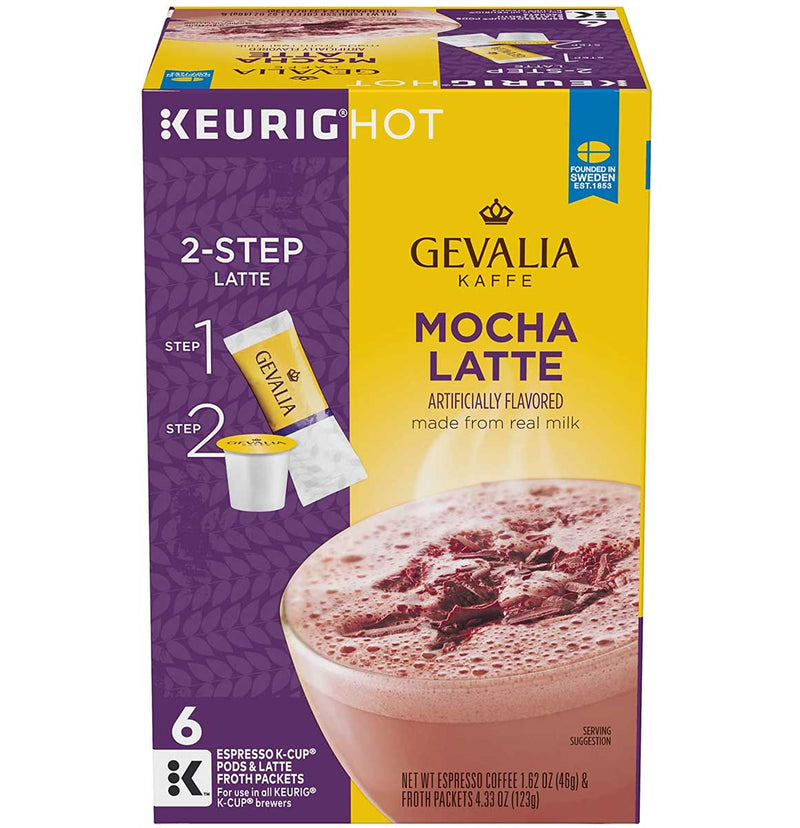 Gevalia Mocha Latte Expresso K-Cup Pods, 6 CT - Trustables