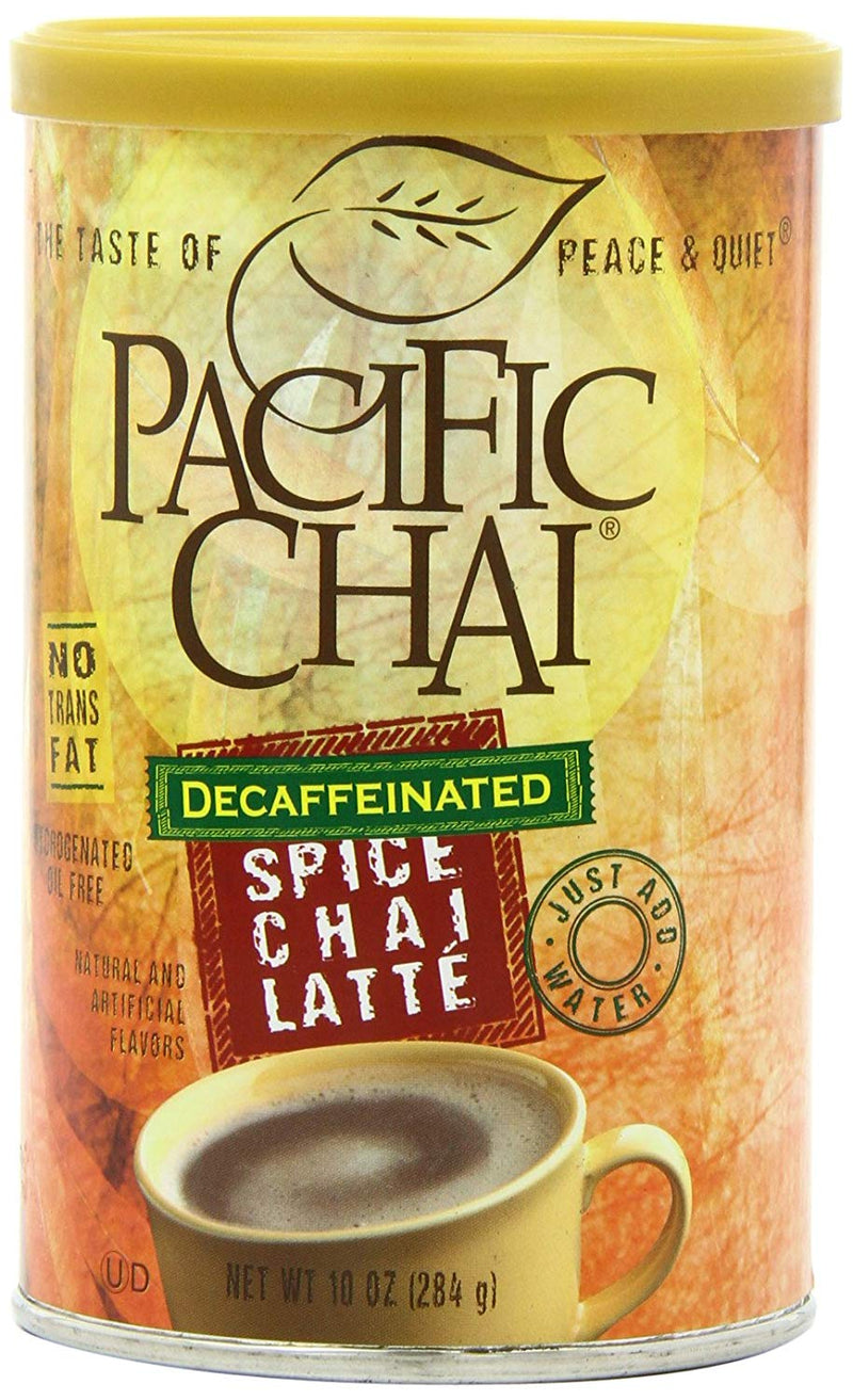 Pacific Chai Decaf Chai Latte, Spice, 10 OZ - Trustables