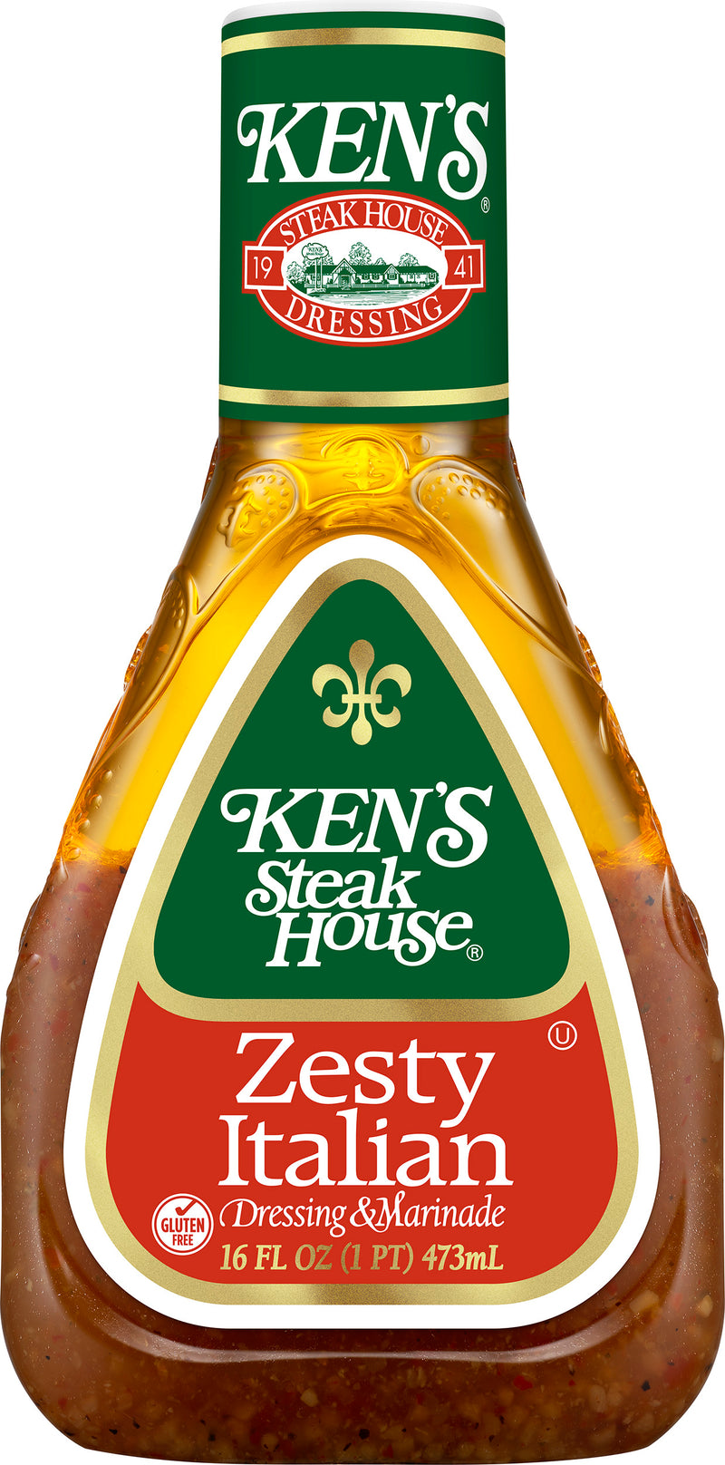 Ken's Steak House Steak House Zesty Italian Dressing, 16 Ounce - Trustables