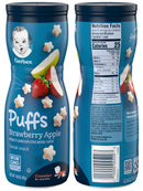 Gerber Puffs Variety Pack, 1 Strawberry Apple, 1 Banana, 1 Sweet Potato, 3 CT - Trustables