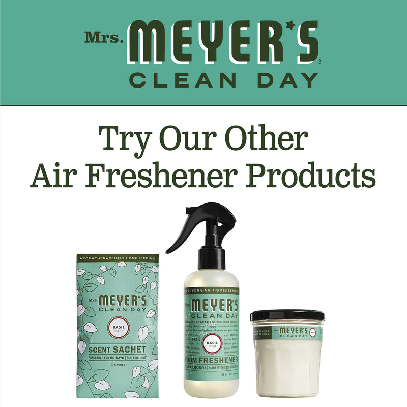 Mrs. Meyer's Clean Day Scented Soy Candle, Basil Scent, 7.2 ounce candle - Trustables