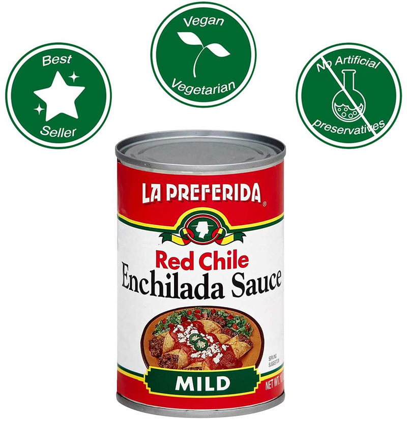 La Preferida Enchilada Sauce, Red-Mild , 10 OZ - Trustables