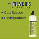 Mrs. Meyer's Clean Day Liquid Dish Soap Bottle, Lemon Verbena, 16 fl oz - Trustables