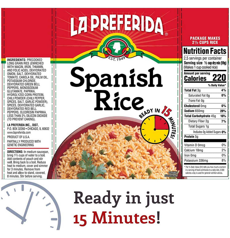 La Preferida Spanish Rice , 5.25 OZ - Trustables