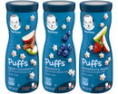 Gerber Puffs Variety Pack, 1 Strawberry Apple, 1 Blueberry, 1 Apple Cinnamon, 3 CT - Trustables