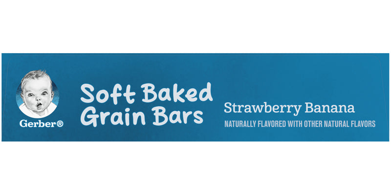 Gerber Fruit & Cereal Bars, Strawberry Banana, 5.5 OZ - Trustables