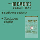 Mrs. Meyer's Clean Day Dryer Sheets, Basil Scent, 80 ct - Trustables
