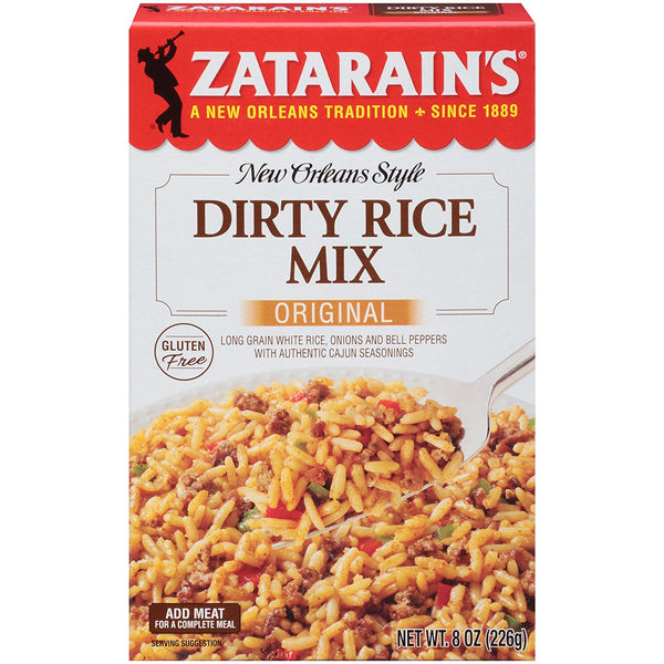 Zatarain's Dirty Rice Mix, Original, 8 OZ - Trustables