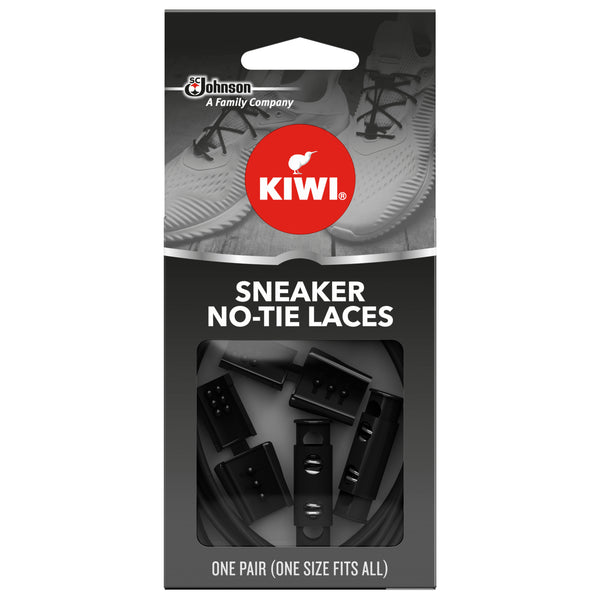 KIWI No Tie-Lace, Black, 1 PR - Trustables