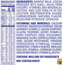 Carnation Breakfast Essentials ingredients, Carnation Breakfast essentials chocolate ingredients