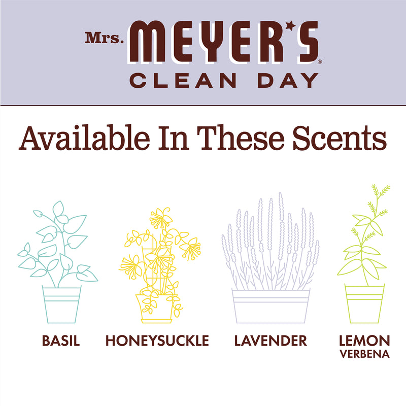 Different Scents include basil, honeysuckle, lavender, & lemon verbena