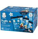 Gerber Puffs to Go Cereal Snack Packs, Strawberry Apple, 0.5 OZ, 12 CT - Trustables