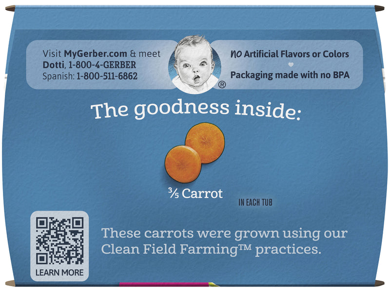 Gerber 1st Foods, Carrot, 4 OZ - Trustables