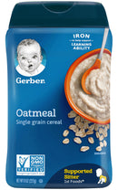 Gerber Baby Cereal, 1st Foods, Oatmeal, 8 OZ - Trustables
