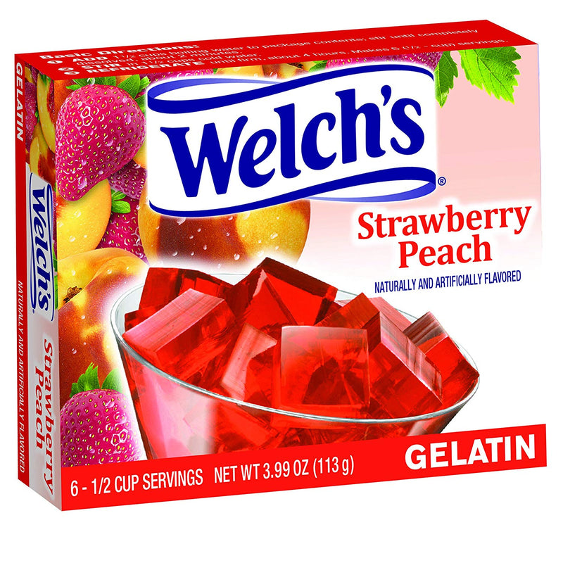 Welch's Strawberry Peach Gelatin, 1 CT - Trustables