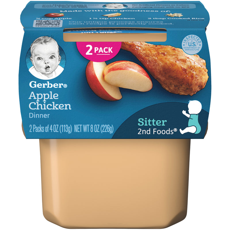Gerber 2nd Foods Apple Chicken, 8 oz - Trustables