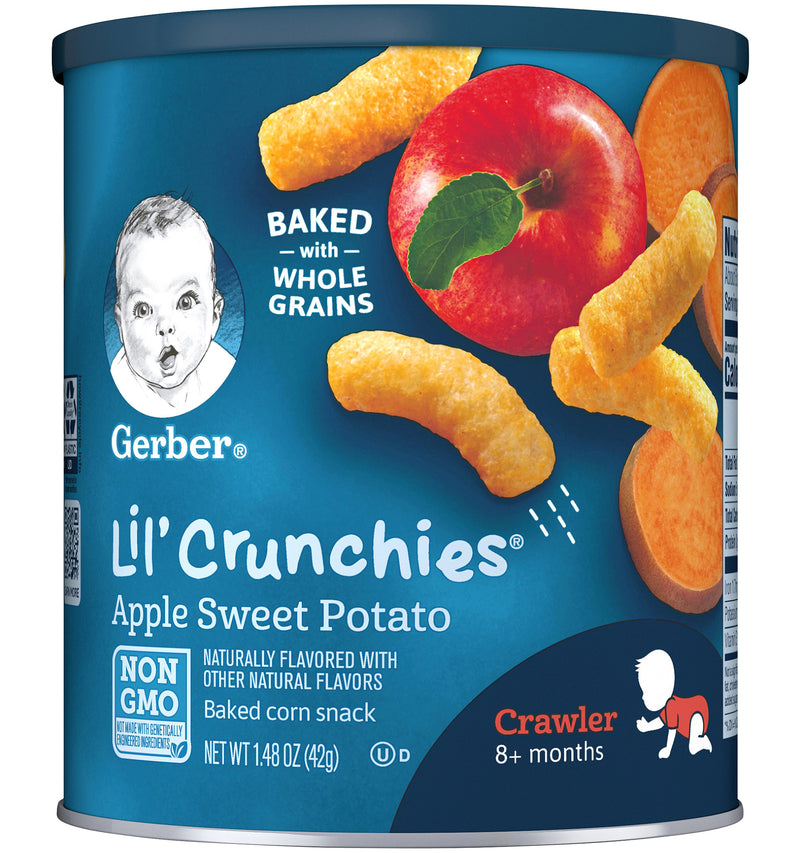 Gerber Lil' Crunchies, Apple Sweet Potato, 1.48 OZ - Trustables