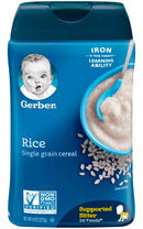 Gerber Baby Cereal, 1st Foods, Rice, 8 OZ - Trustables