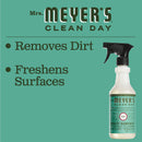 Mrs. Meyer's Clean Day Multi-Surface Everyday Cleaner Bottle, Basil Scent, 16 fl oz - Trustables