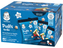 Gerber Puffs to Go Cereal Snack Packs, Strawberry Apple, 0.5 OZ, 12 CT - Trustables
