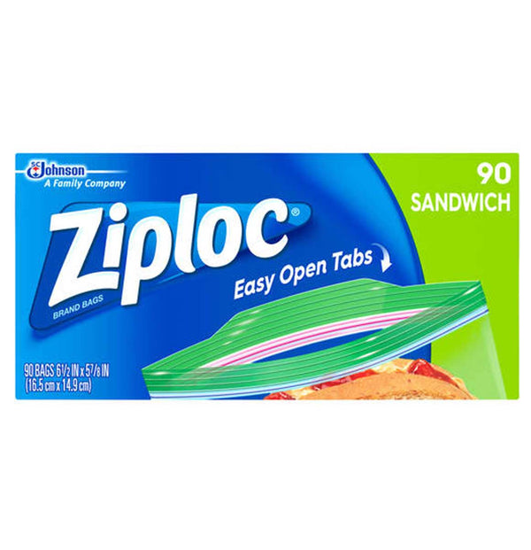 Ziploc Smart Zip Sandwich Bags, 90 CT - Trustables