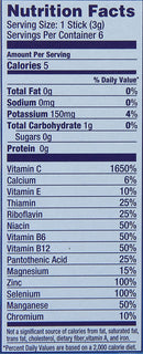 Super C Vitamin & Mineral Drink Mix Orange, 6 CT - Trustables