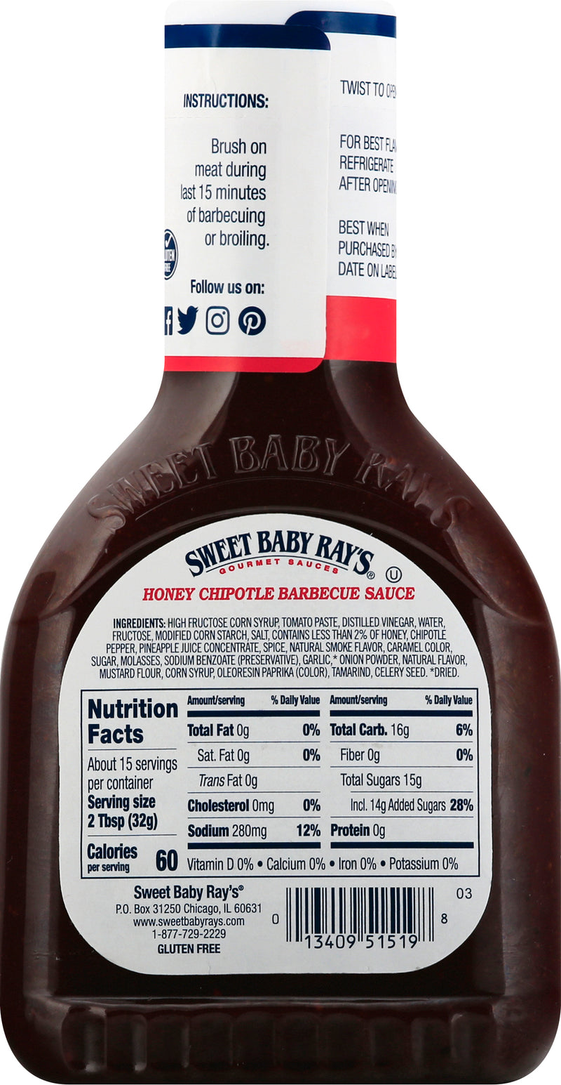 Chipotle sauce, chipotle BBQ, Sweet Baby ray's chipotle BBQ sauce