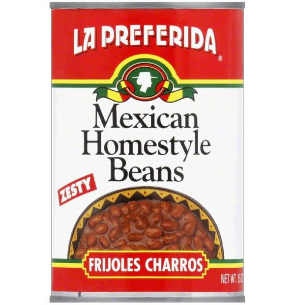La Preferida Homestyle Beans (Frijoles Charros) , 15 OZ - Trustables