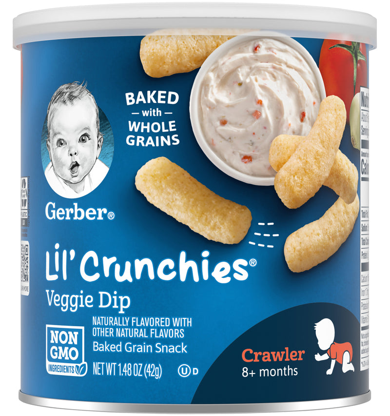 Gerber Lil' Crunchies, Veggie Dip, 1.48 OZ - Trustables
