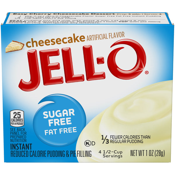 Jell-O Instant Cheesecake Sugar Free Pudding, 1 OZ - Trustables