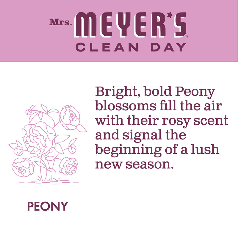 Mrs. Meyer's Clean Day Liquid Dish Soap, Peony Scent, 16 Ounce Bottle - Trustables