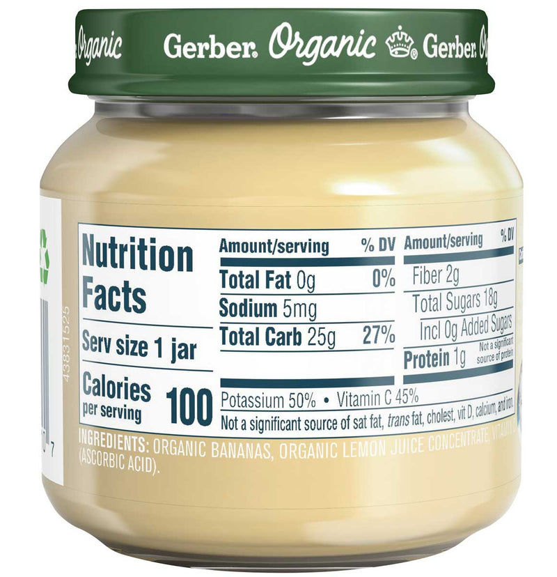 Gerber 1st Foods, Organic Banana, 4 OZ