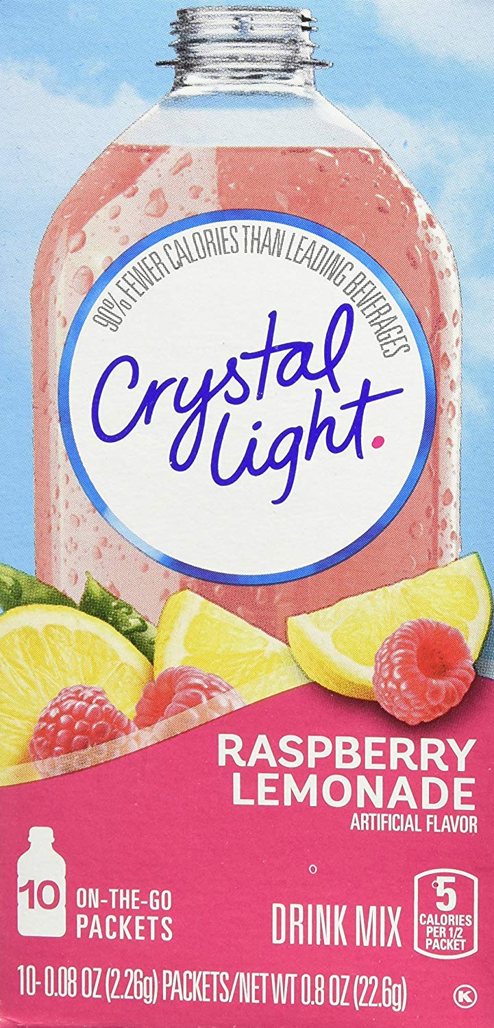 Crystal Raspberry Lemonade Crystal Light On-the-Go Raspberry Lemonade Drink Mix, 10 CT
