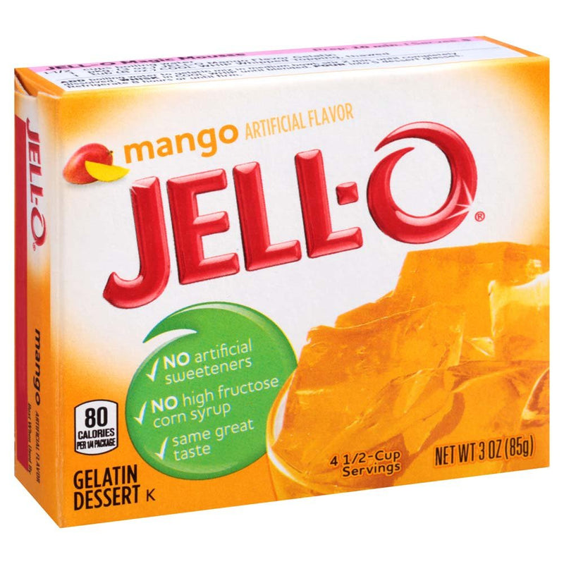 Jell-O Mango Gelatin Dessert Mix, 3 oz - Trustables