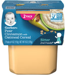 Gerber Baby Food, 2nd Foods, Pears & Cinnamon With Oatmeal, 8 OZ - Trustables