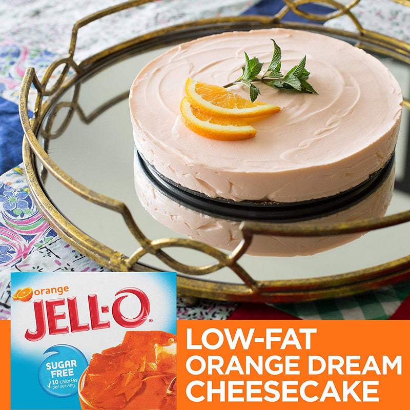 Jell-O Sugar Free Orange Dessert, .3 OZ - Trustables