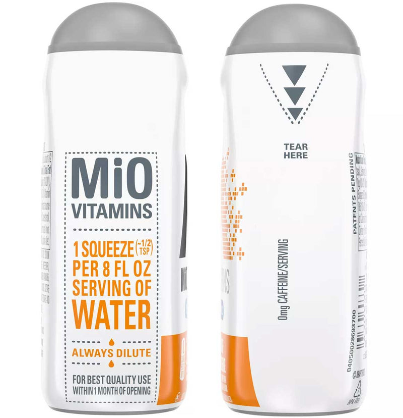 Mio Vitamins Liquid Water Enhancer, Orange Tangerine, 1.62 OZ - Trustables