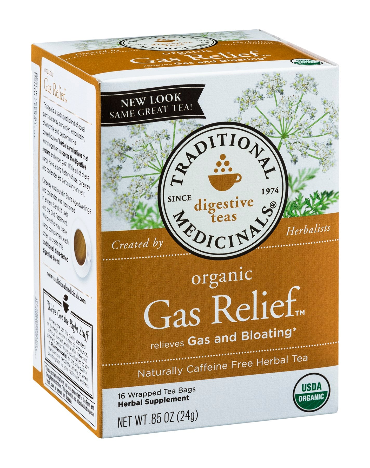 Traditional Medicinals Gas Relief Digestive Tea Organic, 16 CT