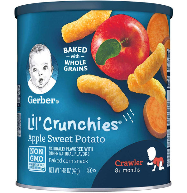 Gerber Lil' Crunchies, Apple Sweet Potato, 1.48 OZ - Trustables