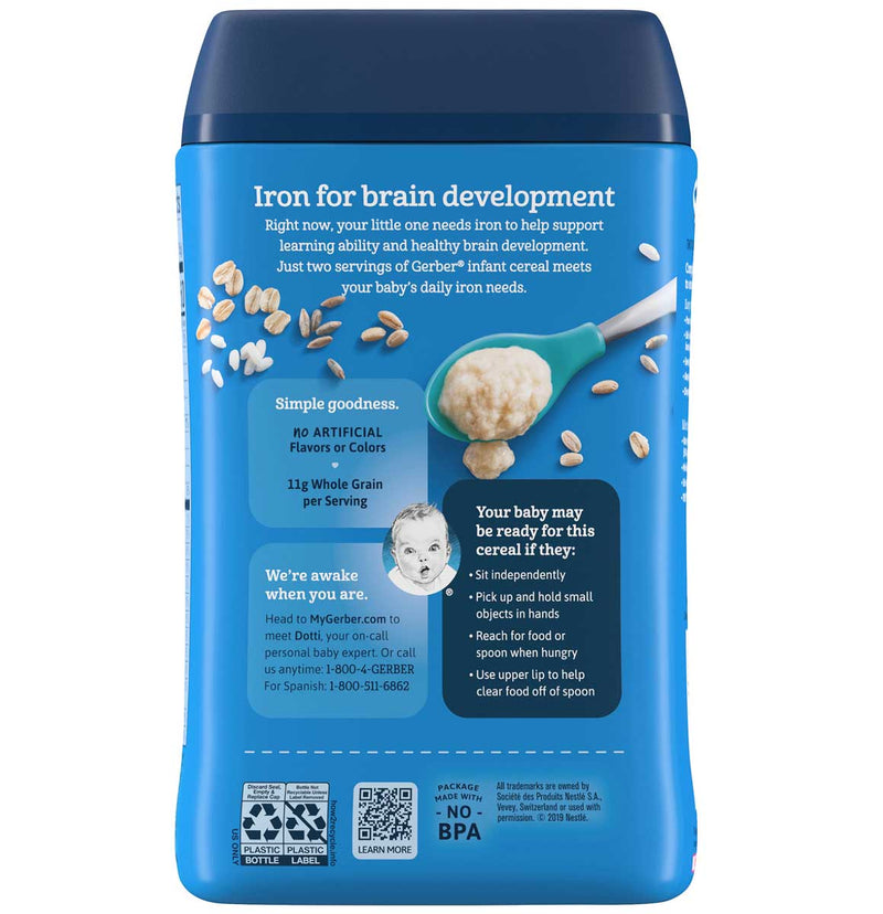 Gerber Baby Cereal, 2nd Foods, Non-GMO Multigrain, 8 OZ - Trustables