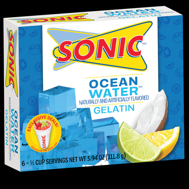 Sonic Gelatin, Ocean Water, 3.94 OZ - Trustables