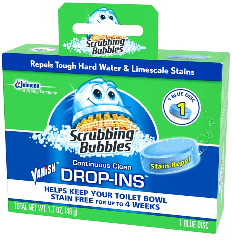 Scrubbing Bubbles Toilet Drop-Ins Blue Tablet, 1.7 OZ - Trustables