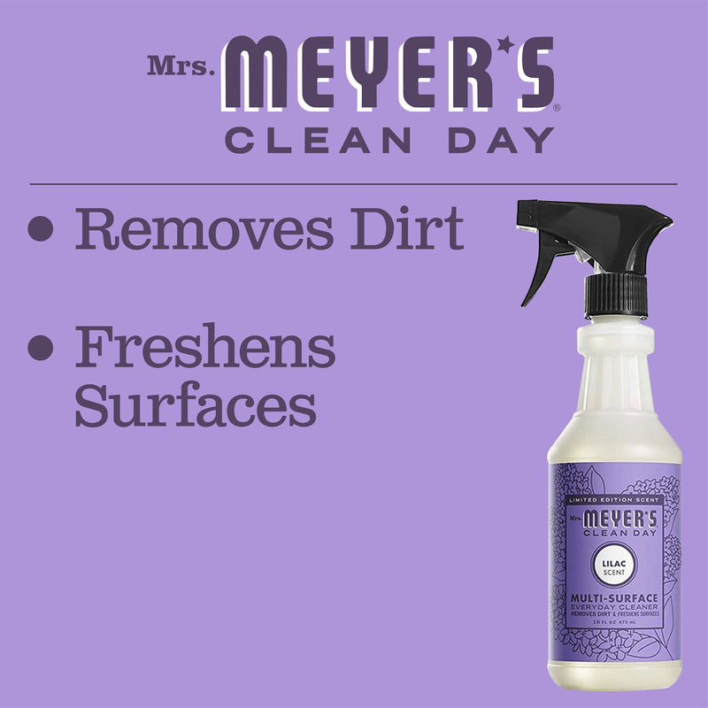 Mrs. Meyer's Clean Day Multi-Surface Everyday Cleaner, Lilac Scent, 16 ounce bottle - Trustables