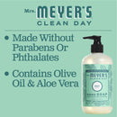 Mrs. Meyer's Clean Day Liquid Hand Soap Bottle, Mint Scent, 12.5 fl oz - Trustables